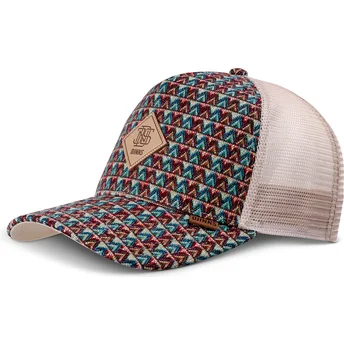 Καπέλο trucker μπεζ HFT Colour Triangle της Djinns