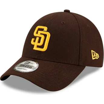 Καφέ ρυθμιζόμενο καπέλο με καμπύλη 9FORTY The League των San Diego Padres MLB από την New Era