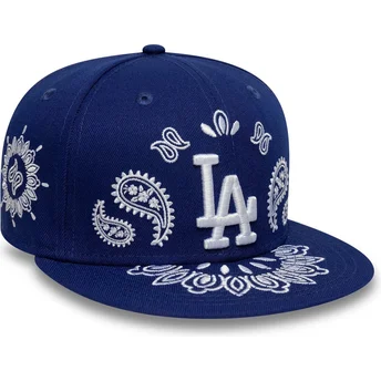 Καπέλο μπλε με ίσιο γείσο 59FIFTY Paisley των Los Angeles Dodgers MLB της New Era
