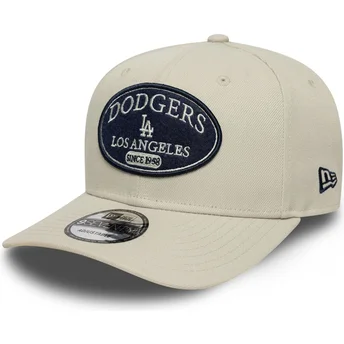 Καπέλο καμπύλης μπεζ snapback 9SEVENTY Stretch Snap Patch των Los Angeles Dodgers MLB της New Era