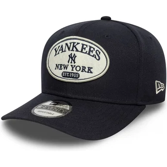 Καπέλο καμπυλωτό μπλε ναυτικό snapback 9SEVENTY Stretch Snap Patch των New York Yankees MLB της New Era