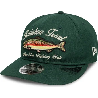 Πράσινο κυρτό ρυθμιζόμενο καπέλο 9FIFTY Retro Crown Outdoor Fishing Club της New Era