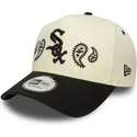 beige-snapback-a-frame-paisley-chicago-white-sox-mlb-new-era