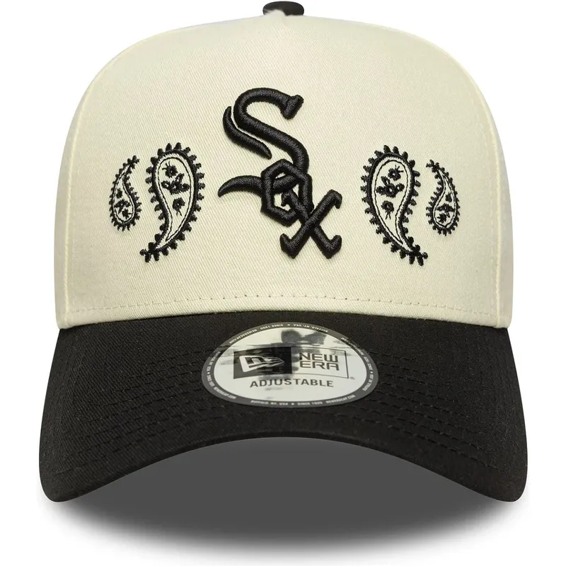 beige-snapback-a-frame-paisley-chicago-white-sox-mlb-new-era