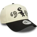 beige-snapback-a-frame-paisley-chicago-white-sox-mlb-new-era
