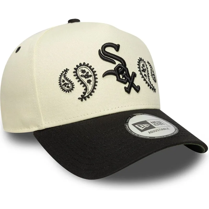 beige-snapback-a-frame-paisley-chicago-white-sox-mlb-new-era