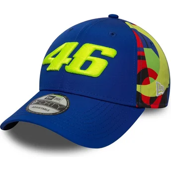 Καπέλο καμπύλο μπλε snapback 9FORTY Fanwear του Valentino Rossi VR46 MotoGP από τη New Era