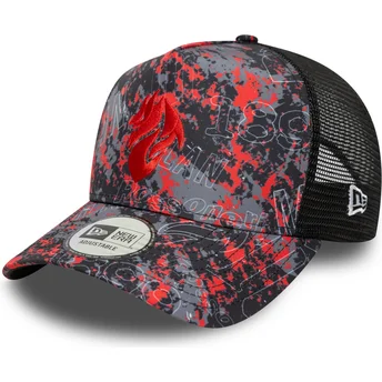 Καπέλο Trucker Πολύχρωμο A Frame All Over Print της AC Milan Serie A της New Era