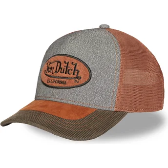 Γκρι και καφέ καπέλο trucker SHIELD01 της Von Dutch