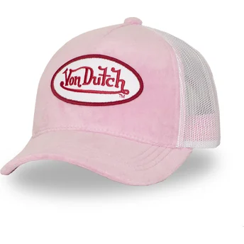 Καπέλο τράκερ ροζ και λευκό KYLIE P από Von Dutch