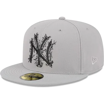 Γκρι επίπεδο καπέλο 59FIFTY Cracked των New York Yankees MLB από τη New Era