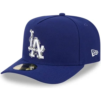 Καπέλο καμπύλο μπλε προσαρμοσμένο 59FIFTY A Frame Wired των Los Angeles Dodgers MLB της New Era