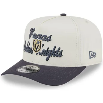 Καπέλο καμπύλης μπεζ και γκρι snapback 9FIFTY A Frame Chainstitch των Vegas Golden Knights NHL της New Era