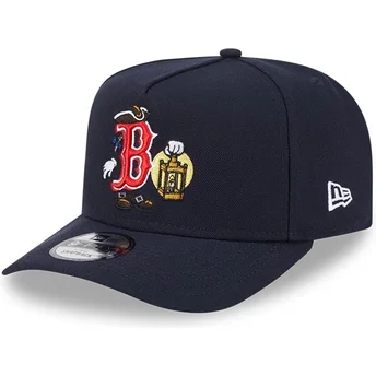 Καπέλο καμπύλης μπλε σκούρο snapback 9FIFTY A Frame Cartoon των Boston Red Sox MLB της New Era