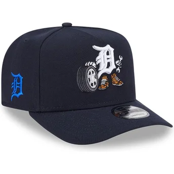 Καπέλο με καμπύλο γείσο μπλε σκούρο snapback 9FIFTY A Frame Cartoon των Detroit Tigers MLB της New Era