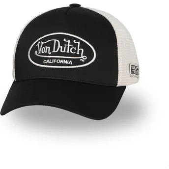 Ρυθμιζόμενο μαύρο και μπεζ καπέλο trucker LOF B30 της Von Dutch