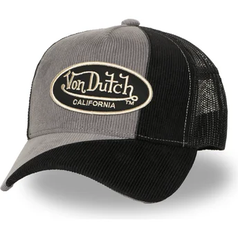 Καπέλο trucker μαύρο και γκρι CUT03 από Von Dutch