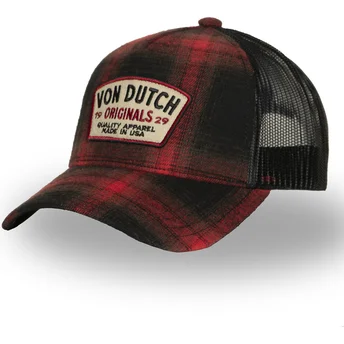 Καπέλο φορτηγατζή κόκκινο και μαύρο CAR05 της Von Dutch