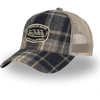 Καπέλο trucker μπλε και μπεζ CAR07 της Von Dutch