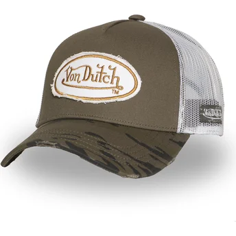 Πράσινο και λευκό καπέλο φορτηγατζή KAM K της Von Dutch