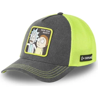 Καπέλο τράκερ γκρι και κίτρινο Rick και Morty REM6 LOO από Capslab