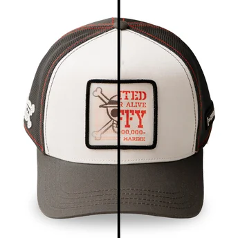 Καπέλο trucker λευκό και μαύρο Monkey D. Luffy OP6 SKU One Piece από Capslab