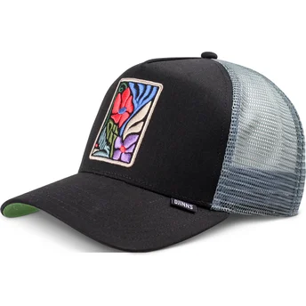 Gorra trucker negra M-Flowers HFT de Djinns