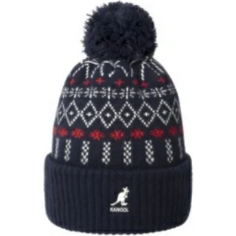 Σκούφος σκούρο μπλε με φούντα Holiday Dk Blue της Kangol