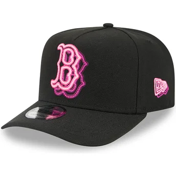 Καπέλο μαύρο καμπυλωτό snapback 9FIFTY A Frame Neon των Boston Red Sox MLB της New Era