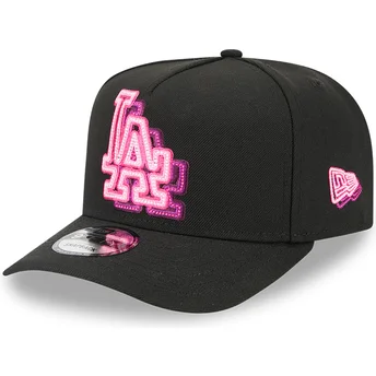 Καπέλο καμπυλωτό μαύρο snapback 9FIFTY A Frame Neon των Los Angeles Dodgers MLB της New Era