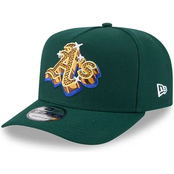 Καπέλο καμπύλης πράσινο snapback 9FIFTY A Frame Emblem των Oakland Athletics MLB της New Era