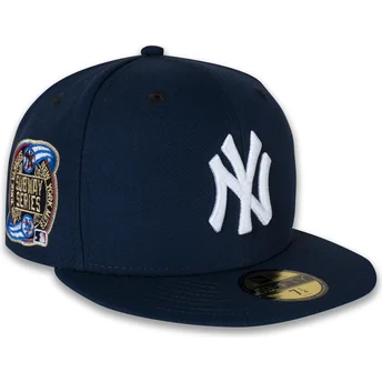 Καπέλο επίπεδο μπλε ναυτικό 59FIFTY Subway Series των New York Yankees MLB της New Era