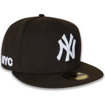 Καφέ εφαρμοστό καπέλο 59FIFTY NYC Side των New York Yankees MLB από τη New Era