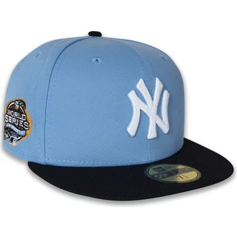 Καπέλο μπλε επίπεδο προσαρμοσμένο 59FIFTY World Series 2003 Side Patch των New York Yankees MLB της New Era