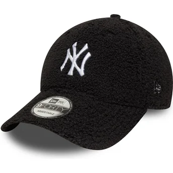 Ρυθμιζόμενο Μαύρο Καμπυλωτό Καπέλο 9FORTY Winter Borg των New York Yankees MLB από την New Era