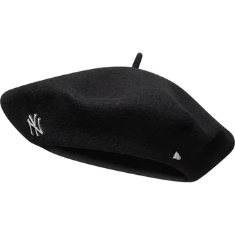 Μαύρος μπερές για γυναίκες Pin Wool Beret των New York Yankees MLB της New Era