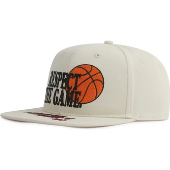 Μπεζ επίπεδο καπέλο snapback Respect The Game Slogan της AND1