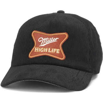 Μαύρο καπέλο καμπύλης snapback Miller High Life Roscoe Cord της American Needle