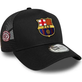 Μαύρο καπέλο trucker FC Barcelona LALIGA A Frame Patch της New Era