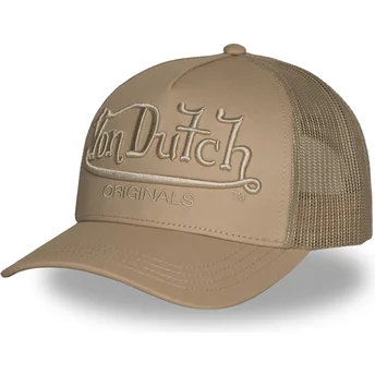 Καπέλα καμπύλη καφέ snapback EMB02 από Von Dutch