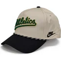 beige-snapback-rise-structured-oakland-athletics-mlb-nike
