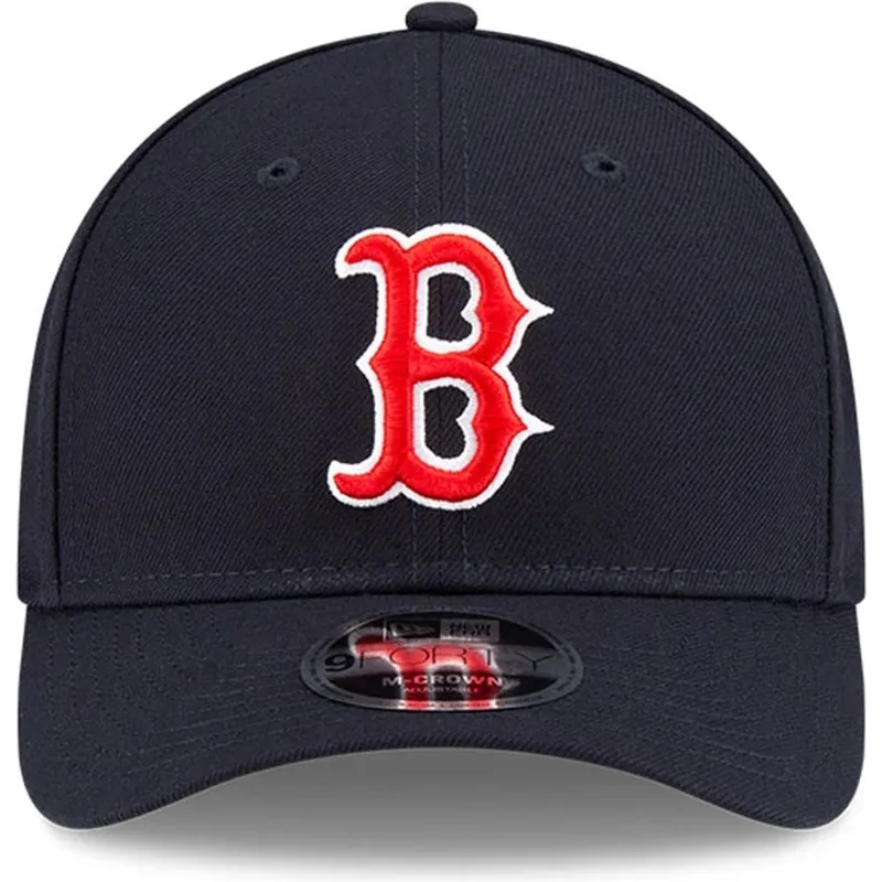 gorra-curva-azul-marino-snapback-9forty-m-crown-player-replica-de-boston-red-sox-mlb-de-new-era
