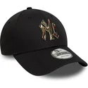 gorra-curva-negra-ajustable-9forty-camo-infill-de-new-york-yankees-mlb-de-new-era