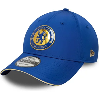 Καπέλο με καμπύλη μπλε ρυθμιζόμενο 9FORTY Retro της Chelsea Football Club Premier League από New Era