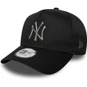 gorra-curva-negra-snapback-9forty-e-frame-metallic-de-new-york-yankees-mlb-de-new-era
