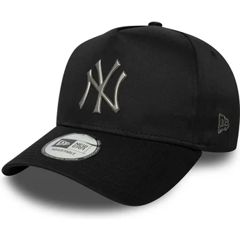 Καπέλο με καμπύλη μαύρο snapback 9FORTY E Frame Metallic των New York Yankees MLB της New Era