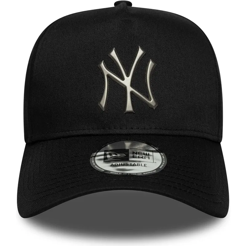 gorra-curva-negra-snapback-9forty-e-frame-metallic-de-new-york-yankees-mlb-de-new-era
