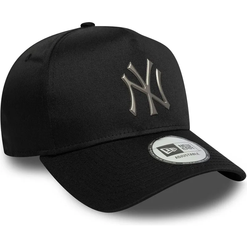 gorra-curva-negra-snapback-9forty-e-frame-metallic-de-new-york-yankees-mlb-de-new-era