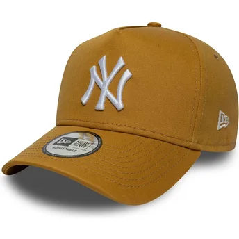 Καφέ καπέλο με καμπύλη snapback 9FORTY E Frame League Essential των New York Yankees MLB της New Era