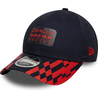 Gorra curva azul marino y roja snapback 9FORTY M-Crown Visor Print de Red Bull Racing Formula 1 de New Era
